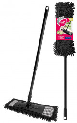 Швабра YORK пепита с плоским мопом 81302 черная