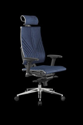 Кресло компьютерное МЕТТА Кресло Y 4DF B2-12D - GoyaLE /Kc31/Nc31/D04P/H2cV-3D(M06.B35.G11.W03) (Синий)