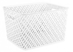 Корзина АЛЬТЕРНАТИВА М3488 Плетенка 350х290х225 (белый)