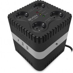 Стабилизатор SVEN VR-F1200U черный SVEN VR-F1200U черный