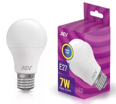 Лампа светодиодная REV 32264 1 A60 Е27/7W/2700K