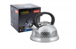 Чайник MALLONY Чайник из нерж. стали MAL-0417С с рисунком, меняющим цвет (3,0 литра, со свистком, капсульное дно) (002104)