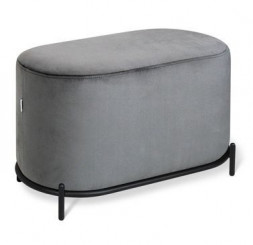 Пуфик SHEFFILTON SHT-B7 угольно-серый/черный муар (208964)