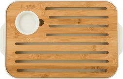 Доска разделочная GUFFMAN M04-037-W Доска разделочная для хлеба и сыра, белая, 37х24х3,5см