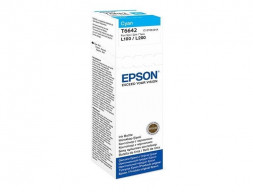 чернила для принтера EPSON T6642 голубой для L100 (C13T66424A)