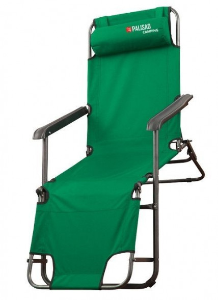 Мебель для пикника PALISAD Кресло-шезлонг двухпозиционное 156х60х82 см, Camping 69587