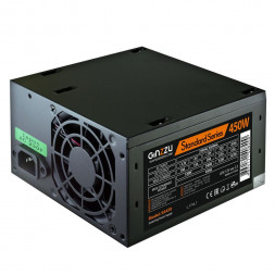 Блок питания GINZZU SA450 ATX, 8cm fan, 20+4pin +4Pin, 2*SATA, 2*IDE Черный