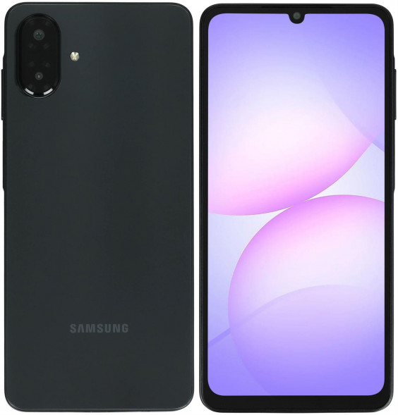 Смартфон SAMSUNG Galaxy A07 6/128Gb Black (SM-A075FZKHCAU)