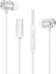 Гарнитура AKSBERRY (6900273770011) АM8 с микрофоном Type C, белый