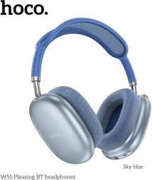 Наушники HOCO (6942007632690) W55 Sky Blue