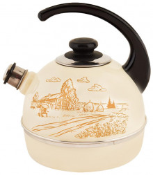 Чайник РУБИН T04/40/04/40 Золотой домик эмал 4,0л конс/руч слон кость