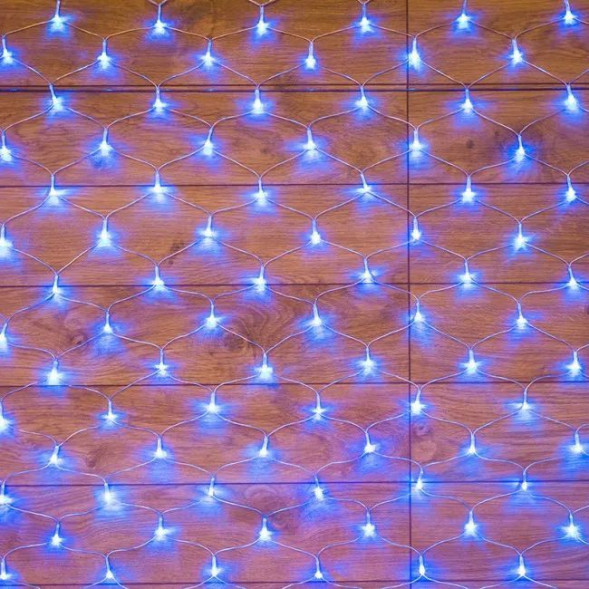 Гирлянда NEON-NIGHT (215-133) ГИРЛЯНДА &quot;СЕТЬ&quot; 1,8Х1,5М, ПР-Й ПВХ, 180 LED, : СИНИЙ