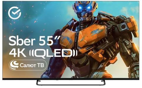 Телевизор SBER SDX 55UQ5236, черный