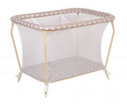 Манеж POLINI Манеж Polini kids Classic Звезды, макиато-белый (1кор)