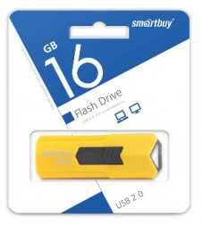 USB флеш SMARTBUY (SB16GBST-Y) 16GB STREAM YELLOW