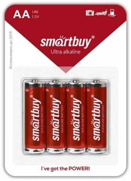 Элементы питания SMARTBUY (SBBA-2A04B) LR6/4B