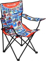 Кресло складное РЫЖИЙ Кресло складное, туристическое с подлокотниками, 53х53х89,5см, сталь, 600D оксфорд (121-091)