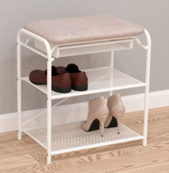 Подставка для обуви ЗМИ Подставка для обуви "Гранада 13В" с сиденьем и ящиком (GRANADA 13В shoe bench) ПДОГ13В Б