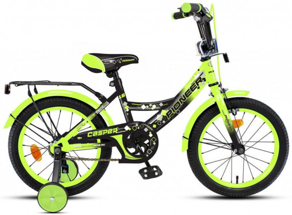 Велосипед PIONEER CASPER 16&quot; black-lightgreen