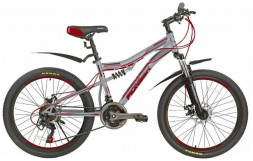 Велосипед PIONEER COMANDOR 24"/14" gray-black-red