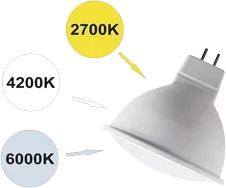 Лампа светодиодная ECOLA M2FT80ELC MR16/8,0W/GU5.3/6500/4200/2700K изменяемый: теплый белый, нейтральный белый, холодный белый