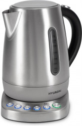 Чайник HYUNDAI HYK-S7770 1.7л. 2200Вт серебристый/черный (металл)