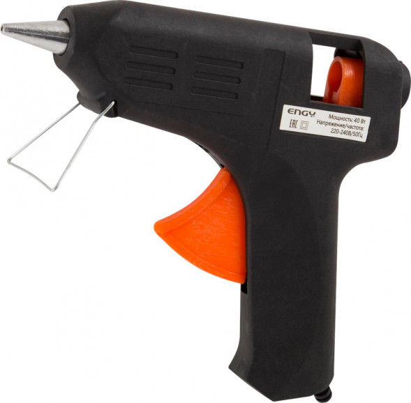 ENGY Пистолет клеевой EGG-40, с подставкой, 40 Вт (357116)