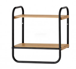 Полка подвесная VIOLET Полка подвесная 2-х ярусная (чёрная) 200217