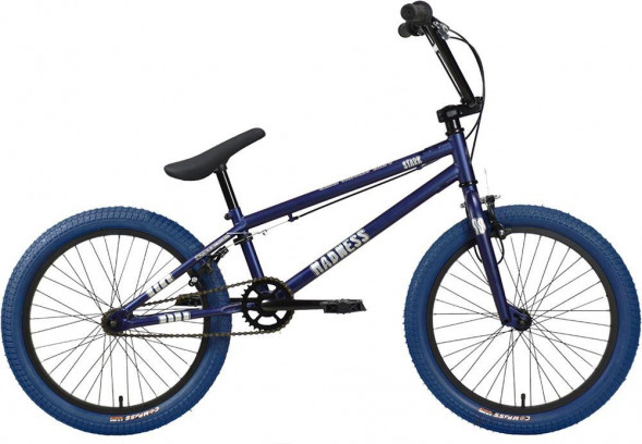 Велосипед STARK Madness BMX 1 темно-синий матовый/серебристый/темно-синий HQ-0014365