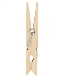 Набор прищепок РЫЖИЙ КОТ Прищепки для белья деревянные PEG-W-S/24 в наборе 24 шт. (дерево,металл) (311372)