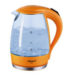 Чайник электрический ATLANTA ATH-2461 оранжевый стекло
