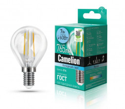 Лампа CAMELION (13458) LED7-G45-FL/845/E14