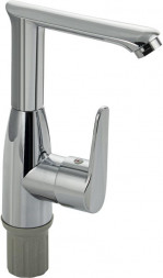 Смесители BRIMIX 5961 Смеситель для раковины, шаровый, с поворотным изливом, из высокопрочного АБС пластика, цвет ХРОМ