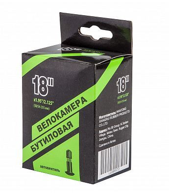 Аксессуар д/велосипедов STELS Велокамера NTG 18&quot;X1.95&quot;/2.125&quot; автовентиль, в инд. упаковке*790009*LU089572