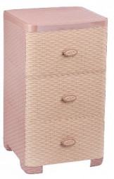 Комод АЛЬТЕРНАТИВА М2432 Плетенка 3-х секцион. (какао)