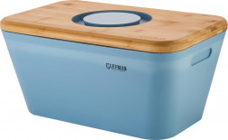 Хлебница с разделочной доской-крышкой GUFFMAN M04-043-B Хлебница с разделочной доской-крышкой, голубая.
