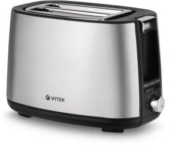 Тостер VITEK VT-7170 черный/стальной