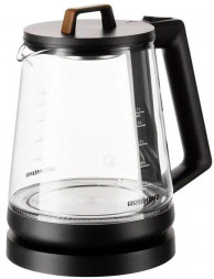 Чайник электрический REDMOND KG-226, черный с деревом