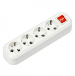 колодка SMARTBUY (SBE-16-4-00-ZS) колодка 4 гнз. 16а/3,5квт, c /з