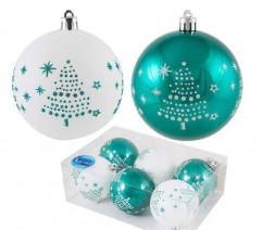 Шары и украшения ВОЛШЕБНАЯ СТРАНА Набор шаров SYCB17-291 6шт. 6см 003320