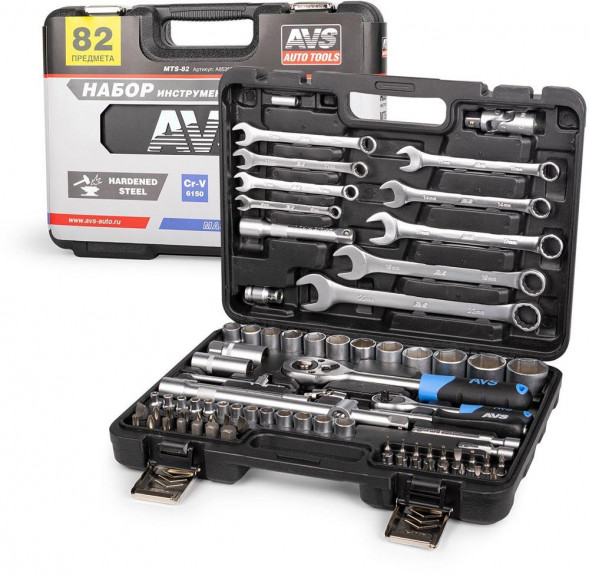 AVS TOOLS Набор инструментов 82 предмета &quot;MASTER&quot; AVS MTS-82