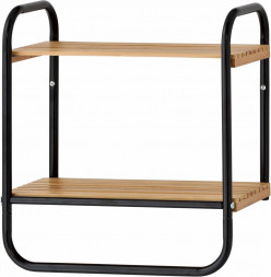 Полка UNISTOR OSAKA подвесная в ванную комнату с планкой для полотенца 211713