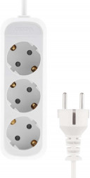 CADENA 3 гн MID 1,5м сз ПВС 3*1 10А белый