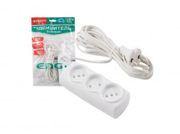 Удлинитель ENGY Эконом 5м/3роз. (ШВВП 2х0,75) 186715