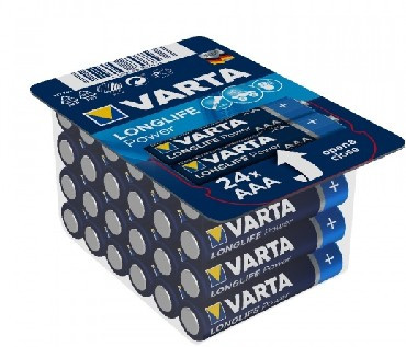 Элементы питания VARTA LR03 AAA BOX24 LONGLIFE POWER ALKALINE 1.5V (4903) (4903301124)