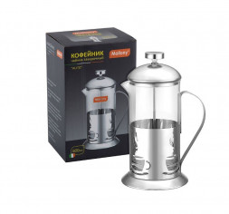 Чайник заварочный MALLONY Чайник/кофейник (кофе-пресс) NERO 600 мл из боросиликатного стекла, цвет ? черный (950066)