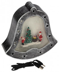 Декоративный светильник NEON-NIGHT (501-068) ДЕКОРАТИВНЫЙ СВЕТИЛЬНИК КОЛОКОЛЬЧИК С ЭФФ-М СНЕГОПАДА