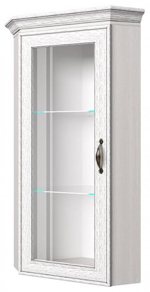 Модульная мебель АНРЭКС TIFFANY Шкаф с витриной 1VU цвет вудлайн кремовый (3 уп.)