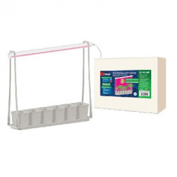 Набор «Минисад», светильник для растений UNIEL (UL-00006094) для растений ULT-P56-10W/SPSB IP20 MARBLE ECONOM