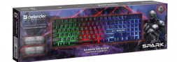 Клавиатура игровая DEFENDER (45300) Spark GK-300L